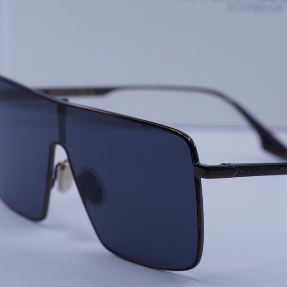 Victoria Beckham VB238S 041 Shield Sunglasses – Gunmetal/Blue - Picture 4 of 10